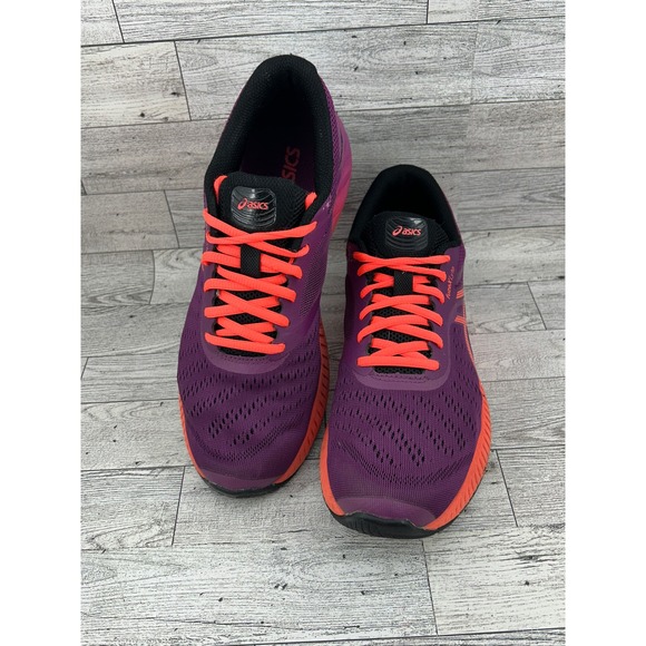 ASICS FuzeXLyte Running Shoes Womens Sz 8 Purple Orange Athletic Sneakers - Picture 1 of 13